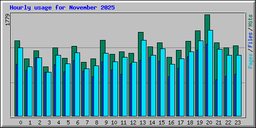 Hourly usage for November 2025